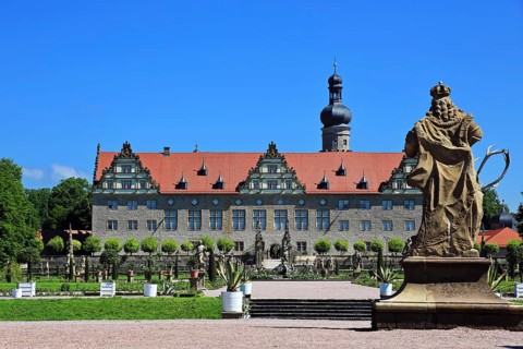 The castle is a sight in the town of Weikersheim. Weikersheim