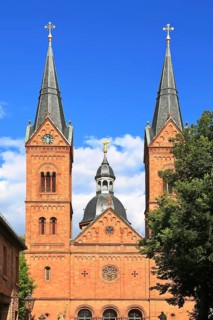 Seligenstadt Monastery with the Basilica of Seligenstadt St. Marcellinus and St. Peter. Seligenstadt