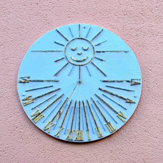 Sundial In Seligenstadt. Seligenstadt