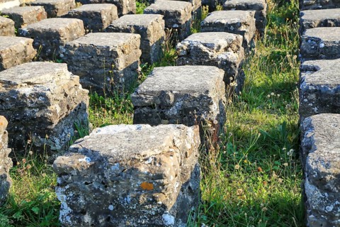 The fort is one of Weissenburg's historical sights. Here the ancient underfloor heating. Weissenburg-Gunzenhausen
