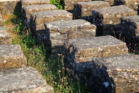 The fort is one of Weissenburg's historical sights. Here the ancient underfloor heating. Weissenburg-Gunzenhausen