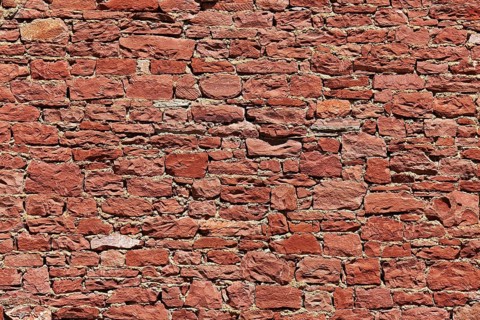 Historical wall in Tauberbischofsheim as background