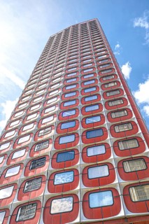 High-rise building of the Novotel building in Paris