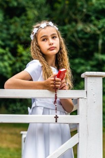 First Holy Communion of Little Girl