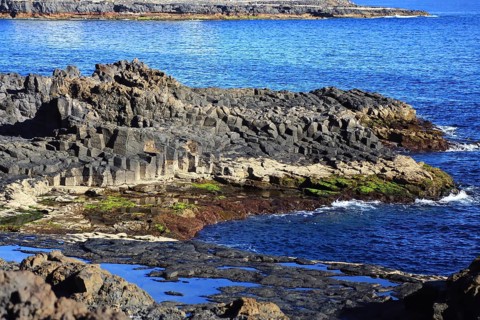 El Bufadero a hissing and spouting waterhole. La Garita