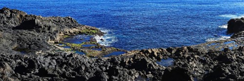 El Bufadero a hissing and spouting waterhole. La Garita