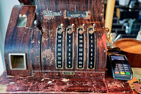 Old cash register