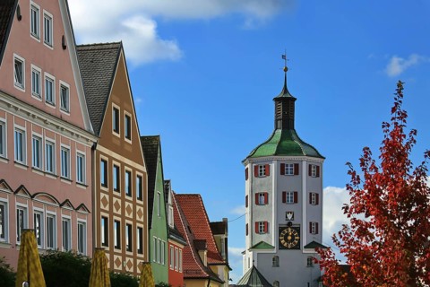 Lower gate in the centre of Guenzburg. Guenzburg