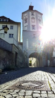 The Kuh Tor in the centre of Guenzburg. Guenzburg