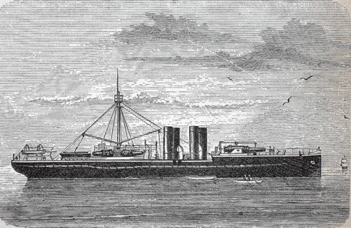 Armoured corvette SMS Sachsen was the type ship of the Sachsen class named after her