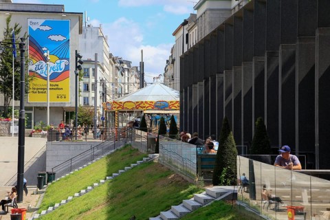 Place de la Liberte with Town Hall Mairie
