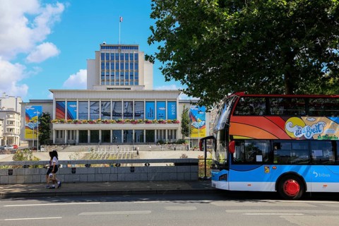 Place de la Liberte with Town Hall Mairie