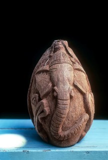 Ganesha in coconut shell Handicraft of Puducherry Pondicherry