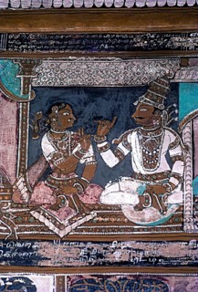 16th century Ramayana epic murals in Alagar Kovil