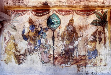 19th century Maratha Paintings on Brihadeshwara