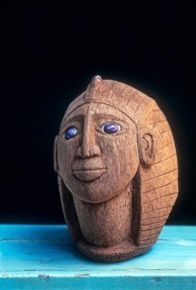 Egyptian king in coconut shell Handicraft of Puducherry Pondicherry