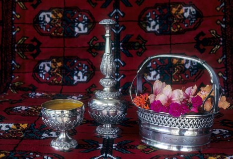 Silver goods used in reception area of Nattukottai chettiar wedding function