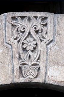 Traditional ornament of house door in Mardin