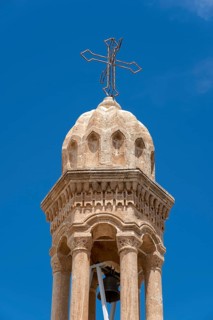 Bell tower of Virgin Mary Monastery in Midyat