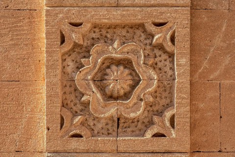 Relief on wall of Mor Gabriel