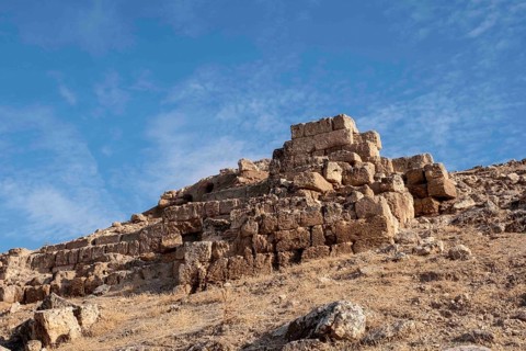 Ruins of the temple of the Seven Planets at Sogmatar in Sanliurfa