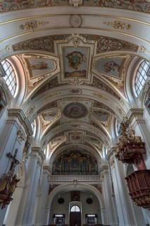 Organ loft of the Basilica St. Lorenz