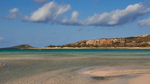 Shallow water of the lagoon