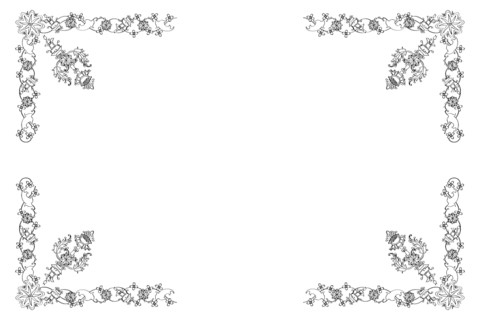 Floral wedding card
