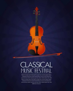 Concept for classical music festival flyer