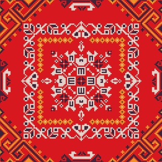 Romanian vector pattern inspired from traditional embroidery