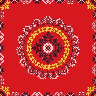 Romanian vector pattern inspired from traditional embroidery