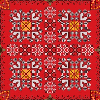 Romanian vector pattern inspired from traditional embroidery
