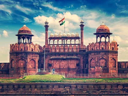 India independance symbol travel tourism background