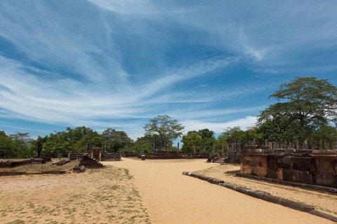 Ancient ruins. Quadrangle