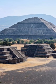 Pyramid of the Sun. Teotihuacan. Mexico. View from the Pyramid of the Moon