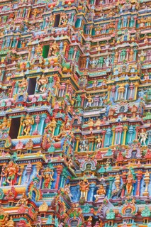 Sculptures on Hindu temple gopura