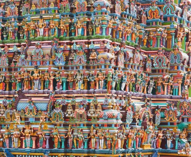 Hindu temple gopura