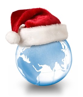 Christmas planet concept