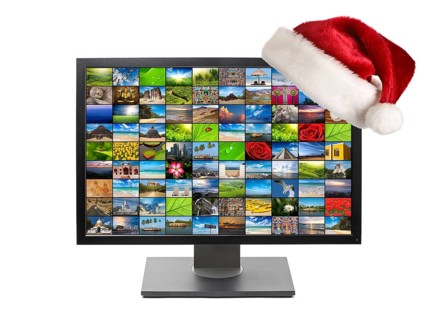 Christmas television concept