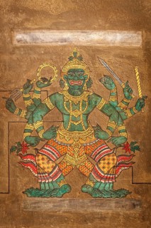 Mural painting Point massage at Wat Pho
