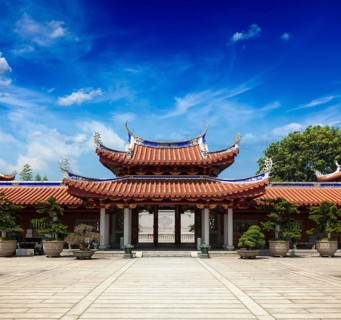 Gates of Lian Shan Shuang Lin Monastery