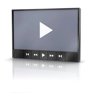 Media video player with reflection