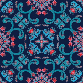 Rosemaling tile