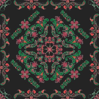 Rosemaling tile