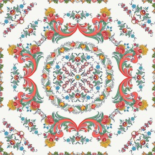 Rosemaling tile