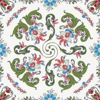 Rosemaling tile