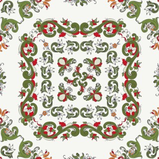 Rosemaling tile