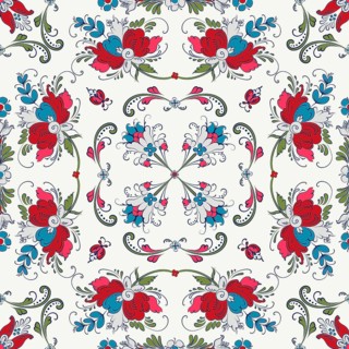Rosemaling tile