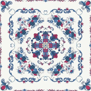 Rosemaling tile