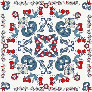 Rosemaling tile